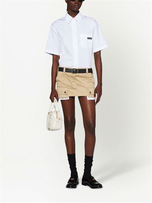 Gonna con logo MIU MIU | MG19391UPXF0065